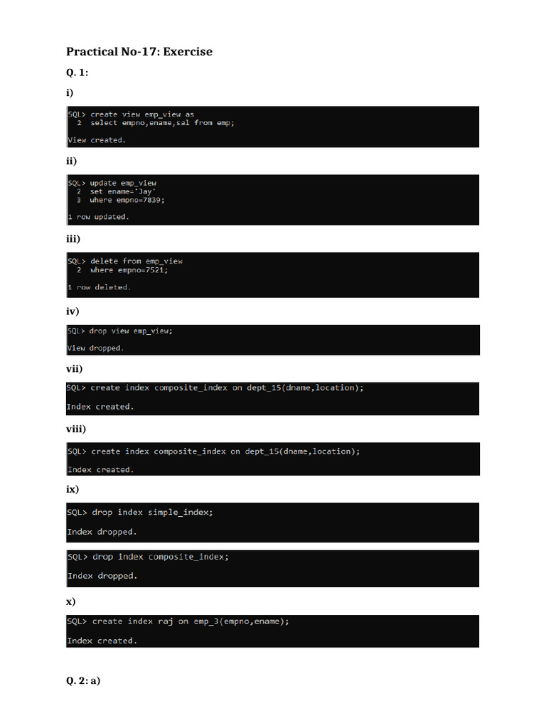 Practical No 17 | PDF