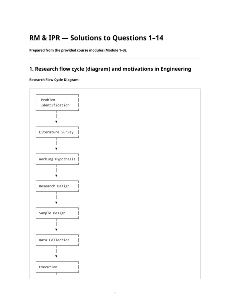 Engineering Research Process Overview | PDF | Intellectual Property ...