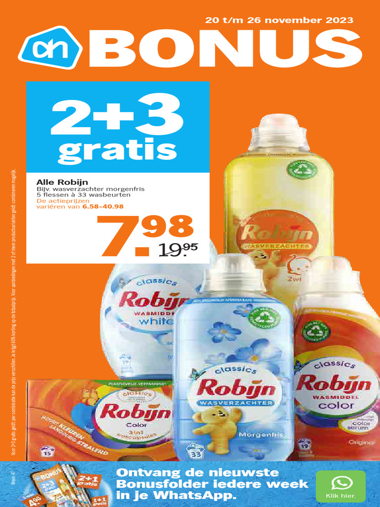 Albert Heijn - Bonus Week 47 2023 | PDF