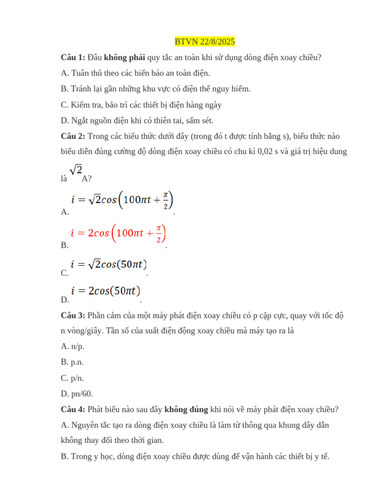BTVN 22 | PDF