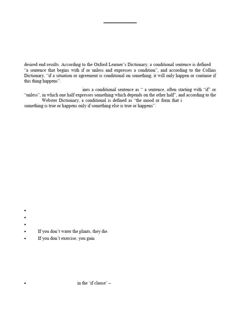 Understanding English Conditional Sentences | PDF | Stress (Linguistics ...