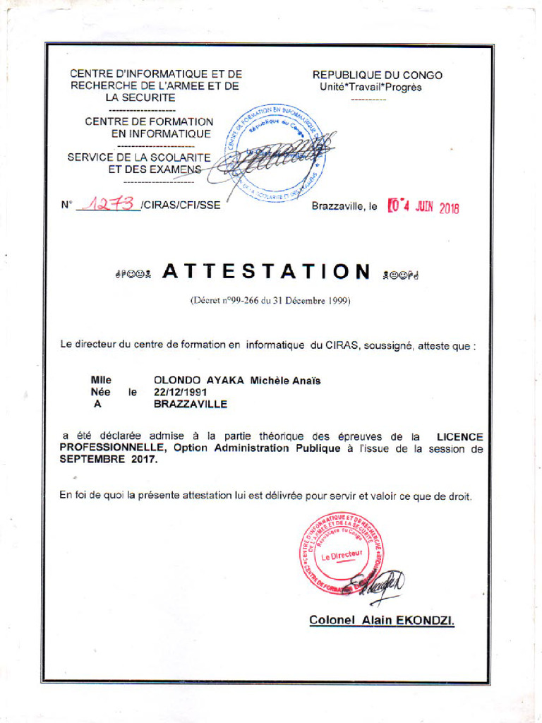 Attestation | PDF
