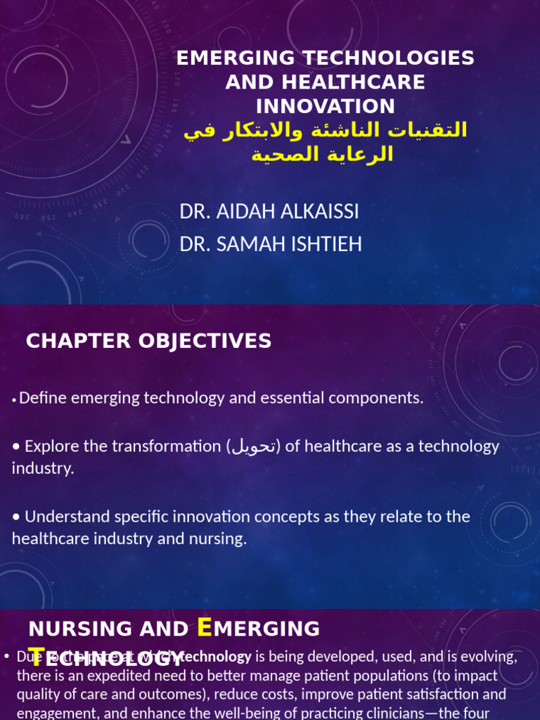 Emerging Technologies in Healthcare Innovation | PDF | Artificial ...