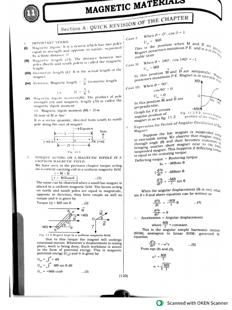 Magnetic Materials Notes Pdf
