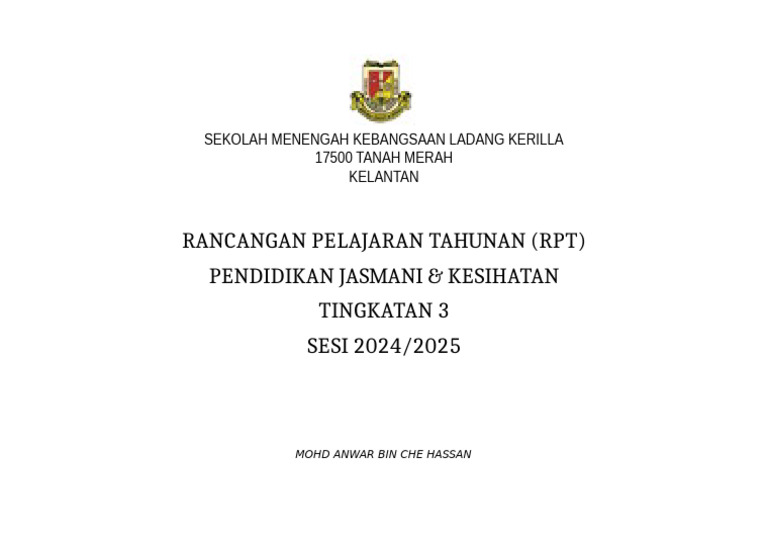 Cover RPT | PDF