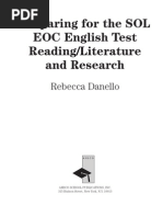 Preparing For The SOL EOC English Test Reading Literature and Research