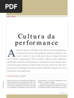 Cultura Da Performance