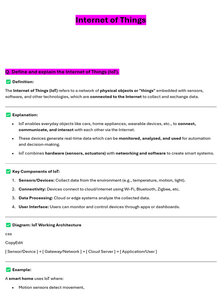 Understanding the Internet of Things (IoT) | PDF | Internet Of Things ...