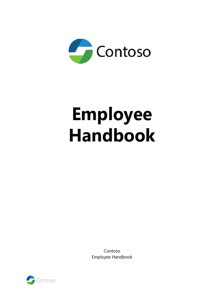 Contoso Employee Handbook Overview | PDF | Consolidated Omnibus Budget ...