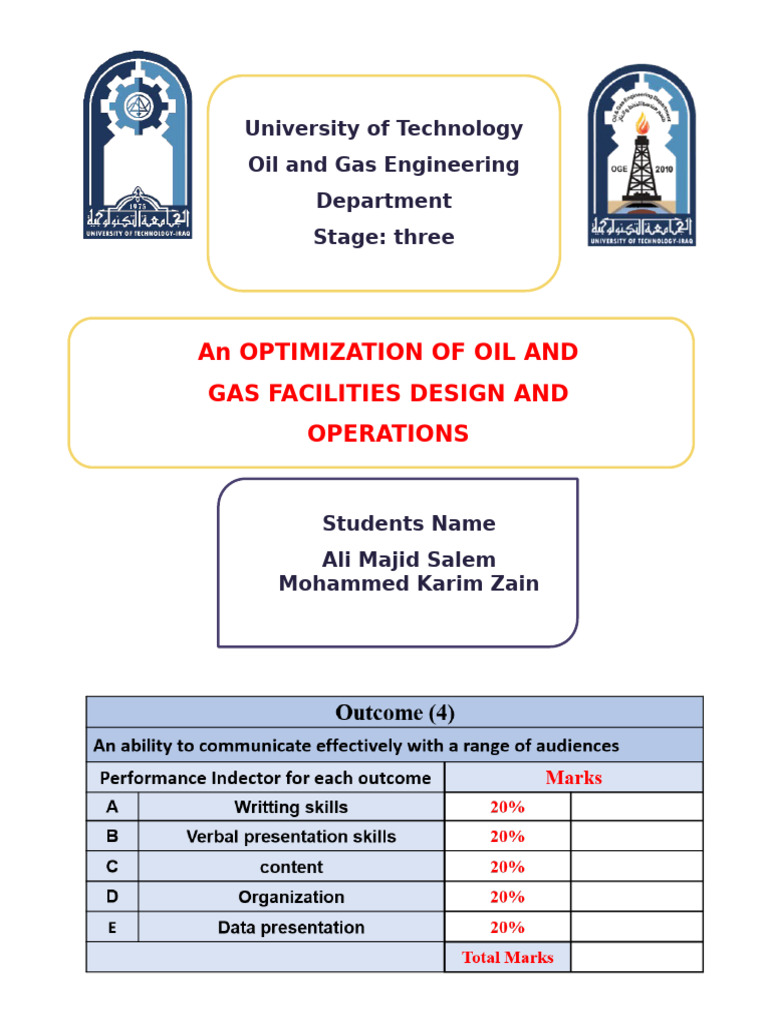 Optimization of Oil and Gas Facilities | PDF | Efficient Energy Use ...