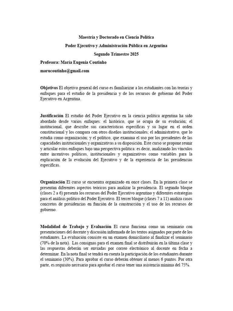 Programa 2025 | PDF | Maestros | Buenos Aires