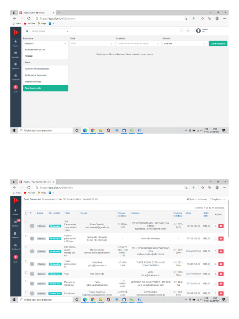Modelo CRM (Piperun) | PDF