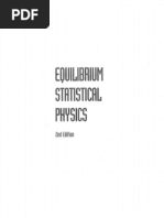 Equilibrium Statistical Physics Solutions Manual 2nd Edition