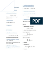 ECUACIONES DIFERENCIALES Formulario