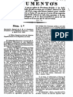 Documentos de La Guerra Contra La Confederación Perú-Boliviana N°1 Al 11 (6 Al 15.ago.1838) - (1838)