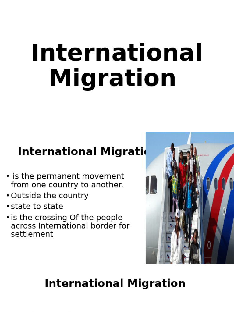Understanding International Migration Types | PDF