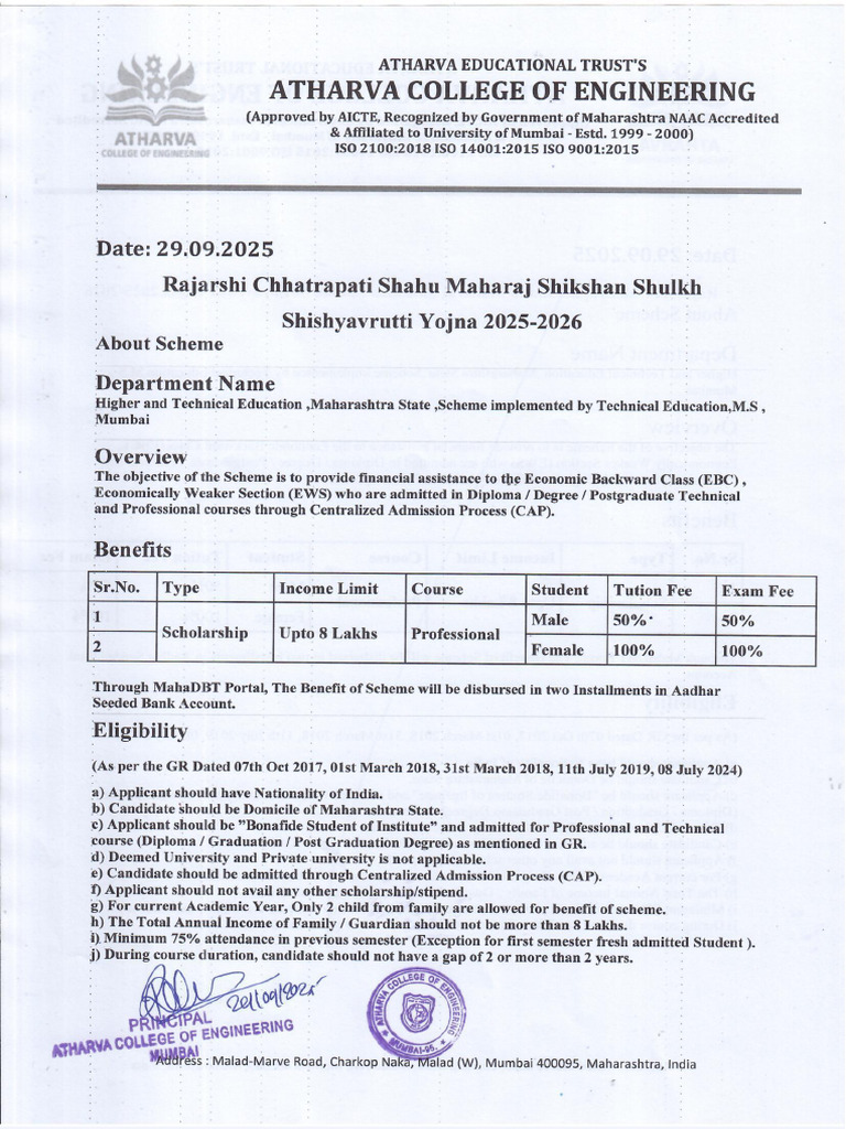 RCSM Scheme 2025-26 | PDF