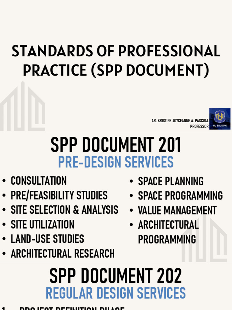 Standards of Professional Practice in Architecture | PDF | Architect