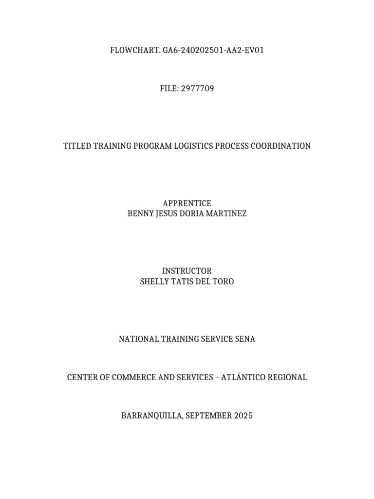 Training Program Logistics Flowchart | PDF