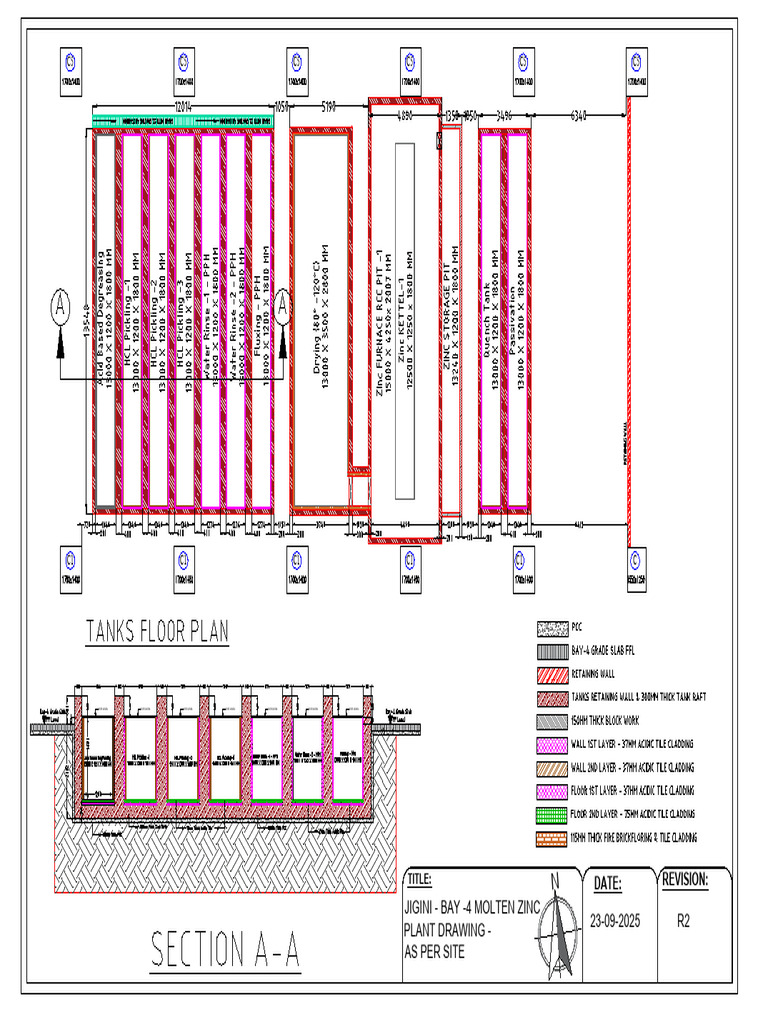Jigini Bay-4 Molten Zinc Plant Drawing | PDF