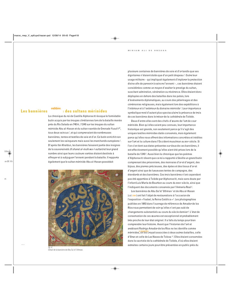 Bannières mérinides : Histoire et symbolisme | PDF