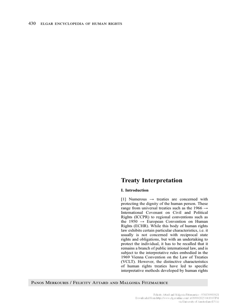 Human Rights Treaty Interpretation Guide | PDF | Human Rights | Treaty