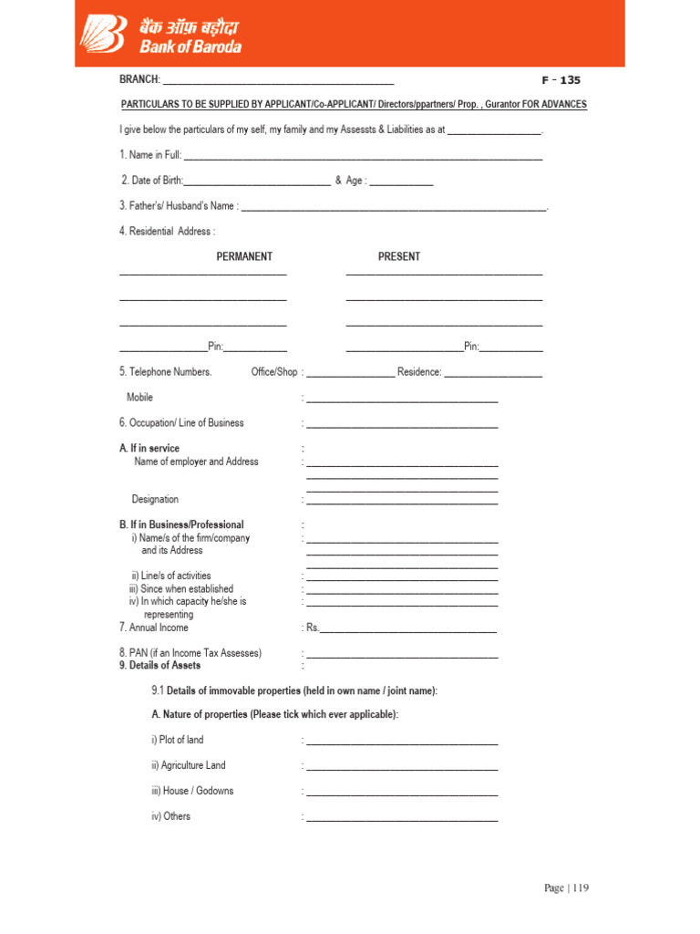 Form 135 | PDF | Banks | Taxes