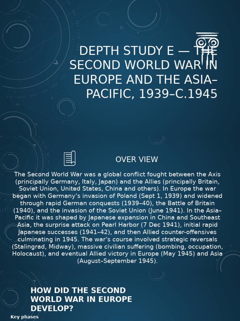 Depth Study E - The Second World War | PDF | Allies Of World War II ...