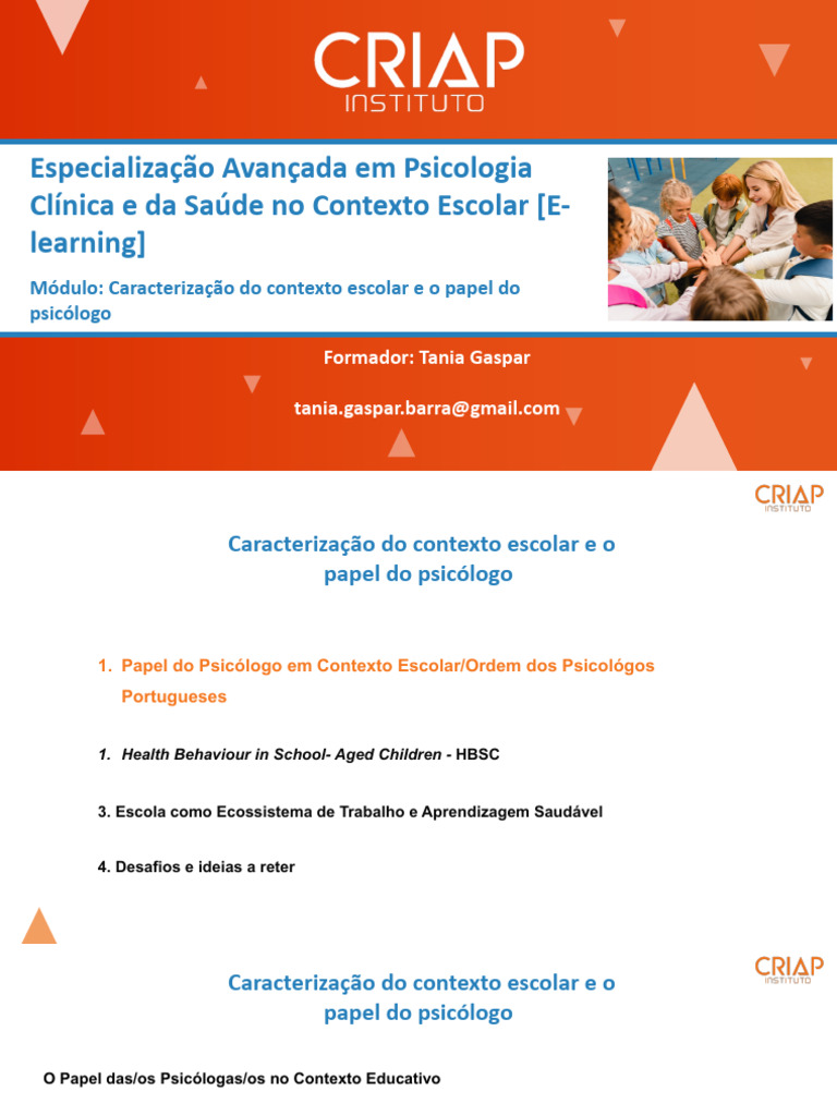 Papel do Psicólogo na Escola | PDF | Psicologia | Família