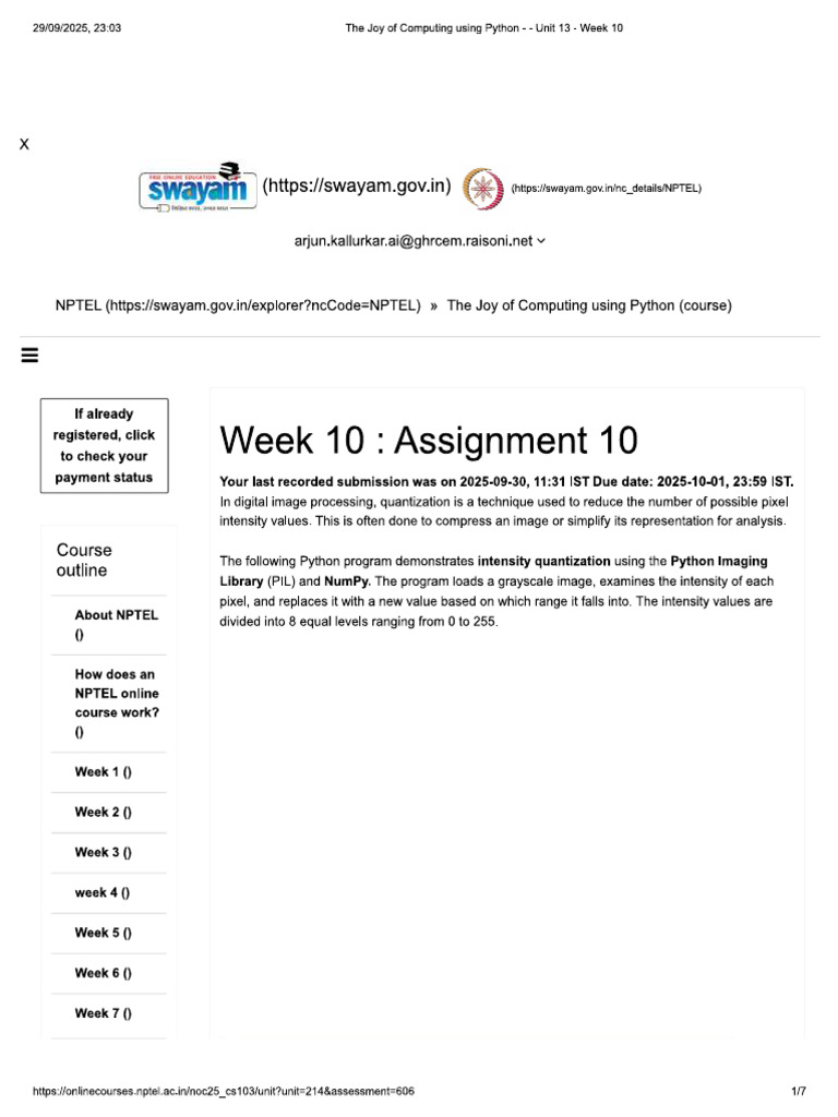 Week 10 Quiz | PDF