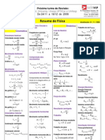 Resumo Formulas Fisica 1