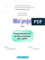 36434413 Program Mat Ion en C Du Microcontrolleur PIC16F877