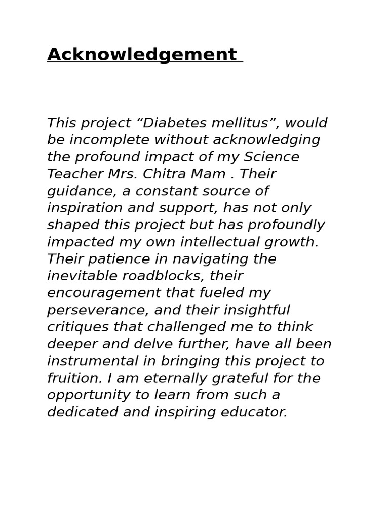 Acknowledgement of My Science Teacher | PDF