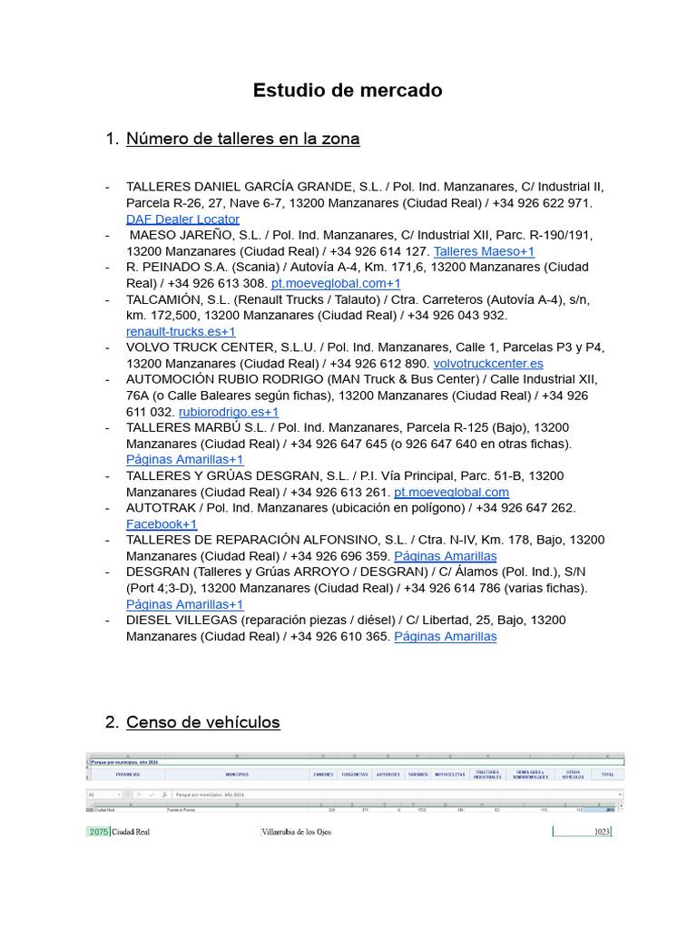 Estudio de Mercado | PDF | Camión | Ingeniería mecánica