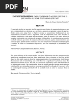 Empreendedorismo - or Aquele Que Faz o Que Gosta Ou Deve Gostar Do Que Faz