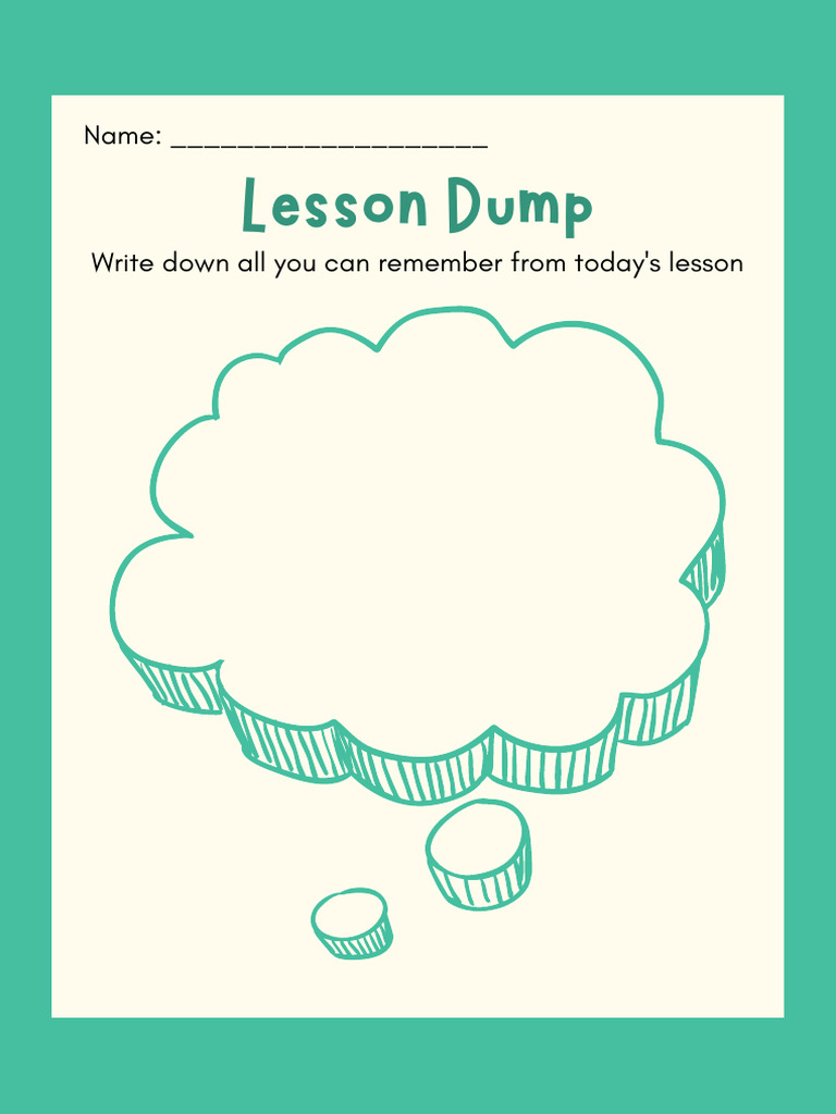 Lesson Reflection Worksheet | PDF