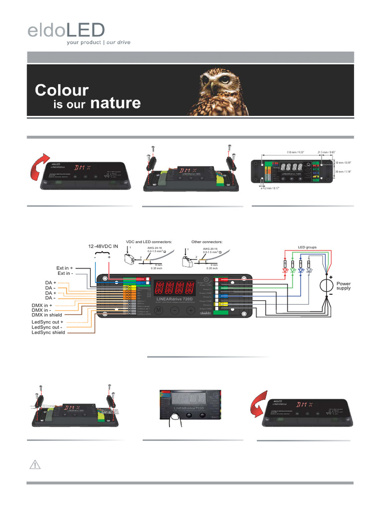 Betriebsanleitung EldoLED LIN720D DMX DALI 201706A | PDF | Power Supply ...