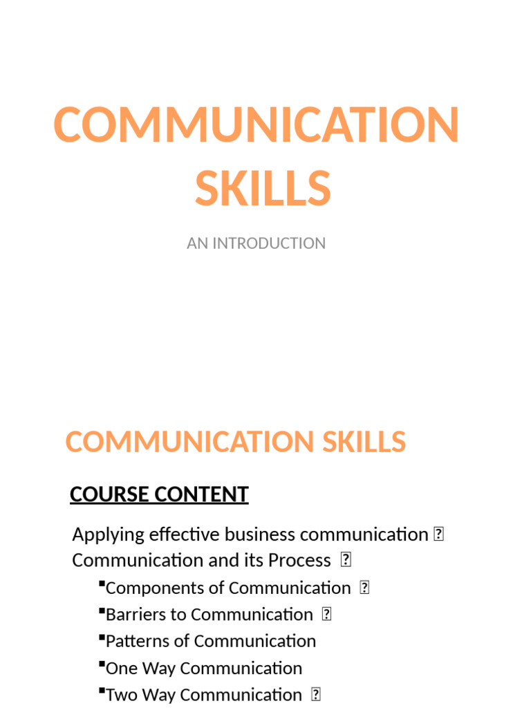 Effective Business Communication Skills | PDF | Communication | Information