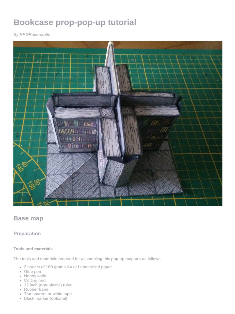 Bookcase Pop-Up Prop Tutorial | PDF