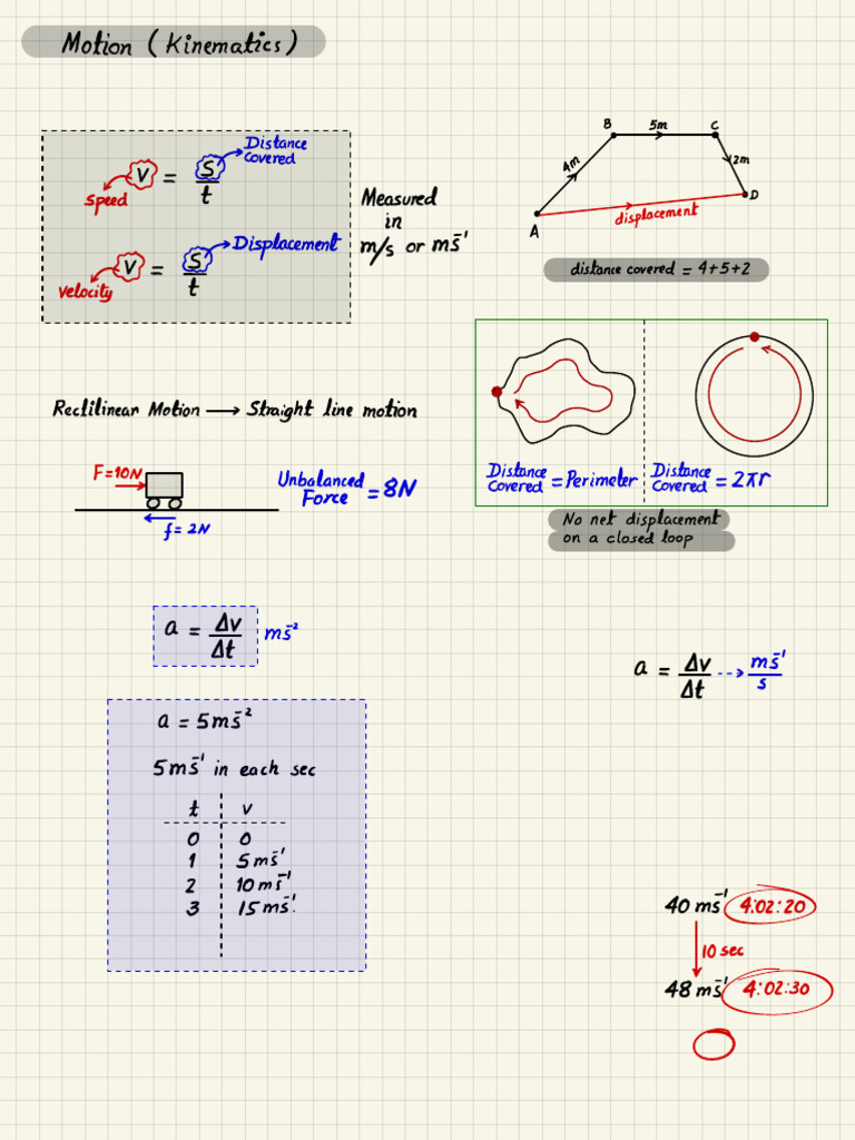 Understanding Motion and Kinematics | PDF | Acceleration | Gravity