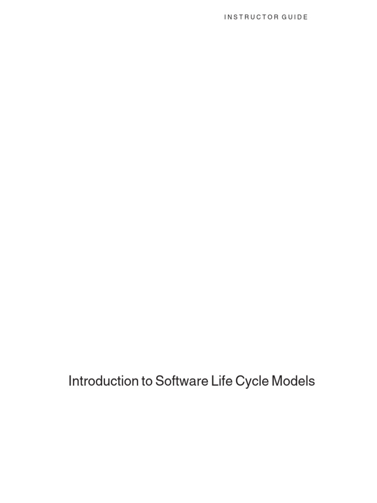 Software Life Cycle Models Overview | PDF | Software Development ...