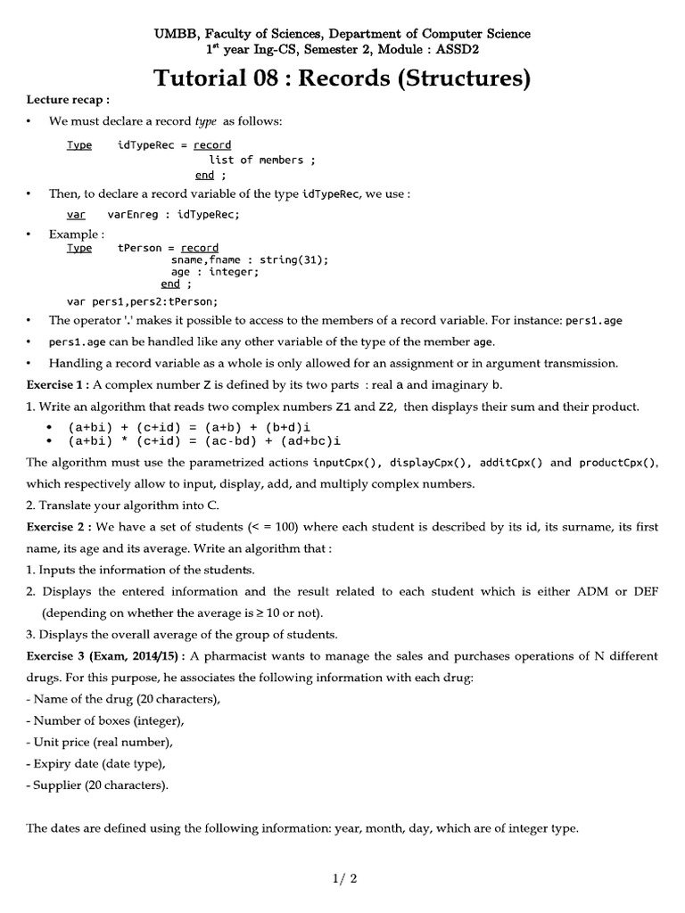 ASD2 Tut 08 Online | PDF