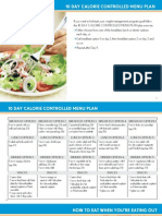 Calorie Controlled Menu Plan