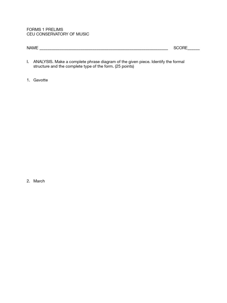 Forms 1 25 26 Prelims | PDF