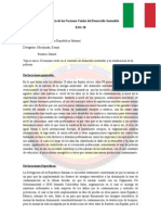 Documento de Posicion Italia