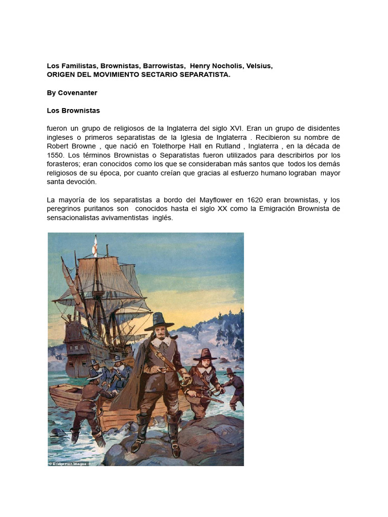Los Sectarios Familistas | PDF | Puritanos | John Calvin