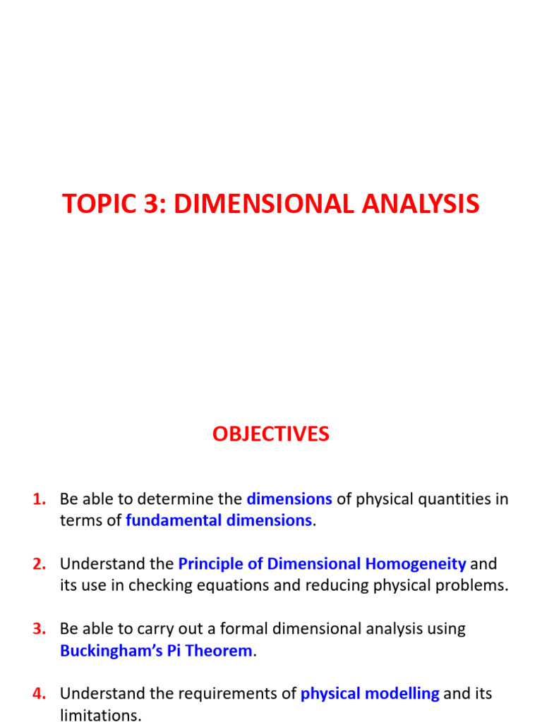 Dimensional Analysis Notes | PDF | Reynolds Number | Viscosity