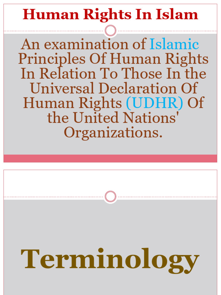 Human Rights in Islam vs. UDHR | PDF | Human Rights | Sharia