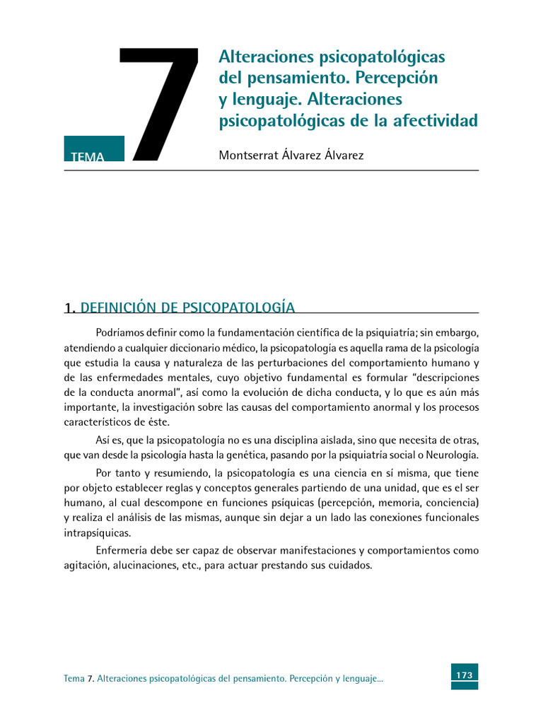 Trastornos Psicopatológicos del Pensamiento | PDF | Engaño | Alucinación