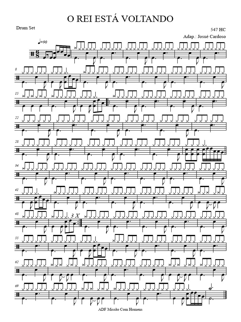 Letra da Harpa 547: O Rei Está Voltando | PDF